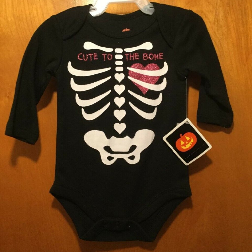 Halloween Cute To The Bone Bodysuit Baby Girl 3-6m